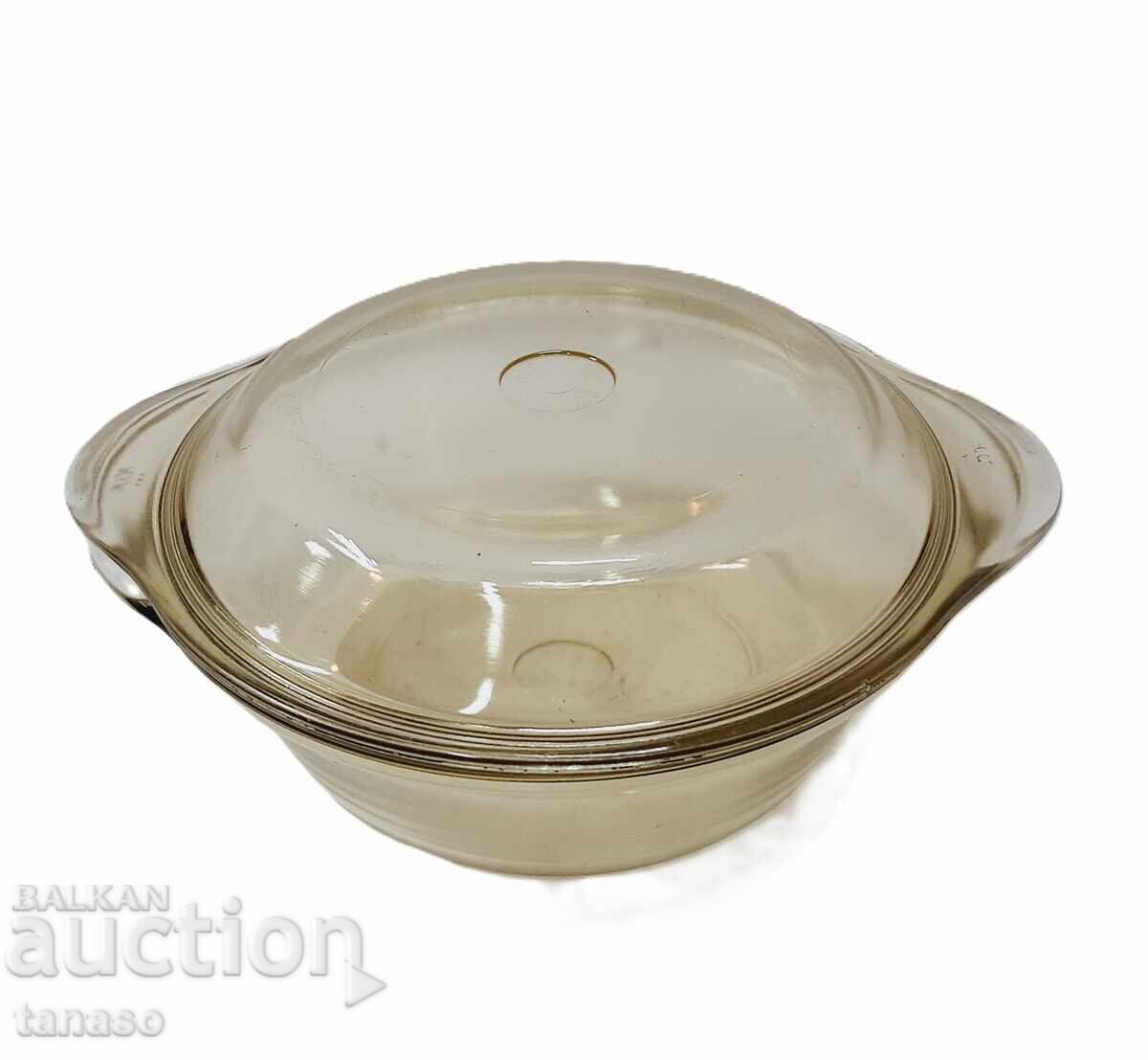 Fireproof glass pot with lid (11.4) with price 25.00 BGN | € 12.78