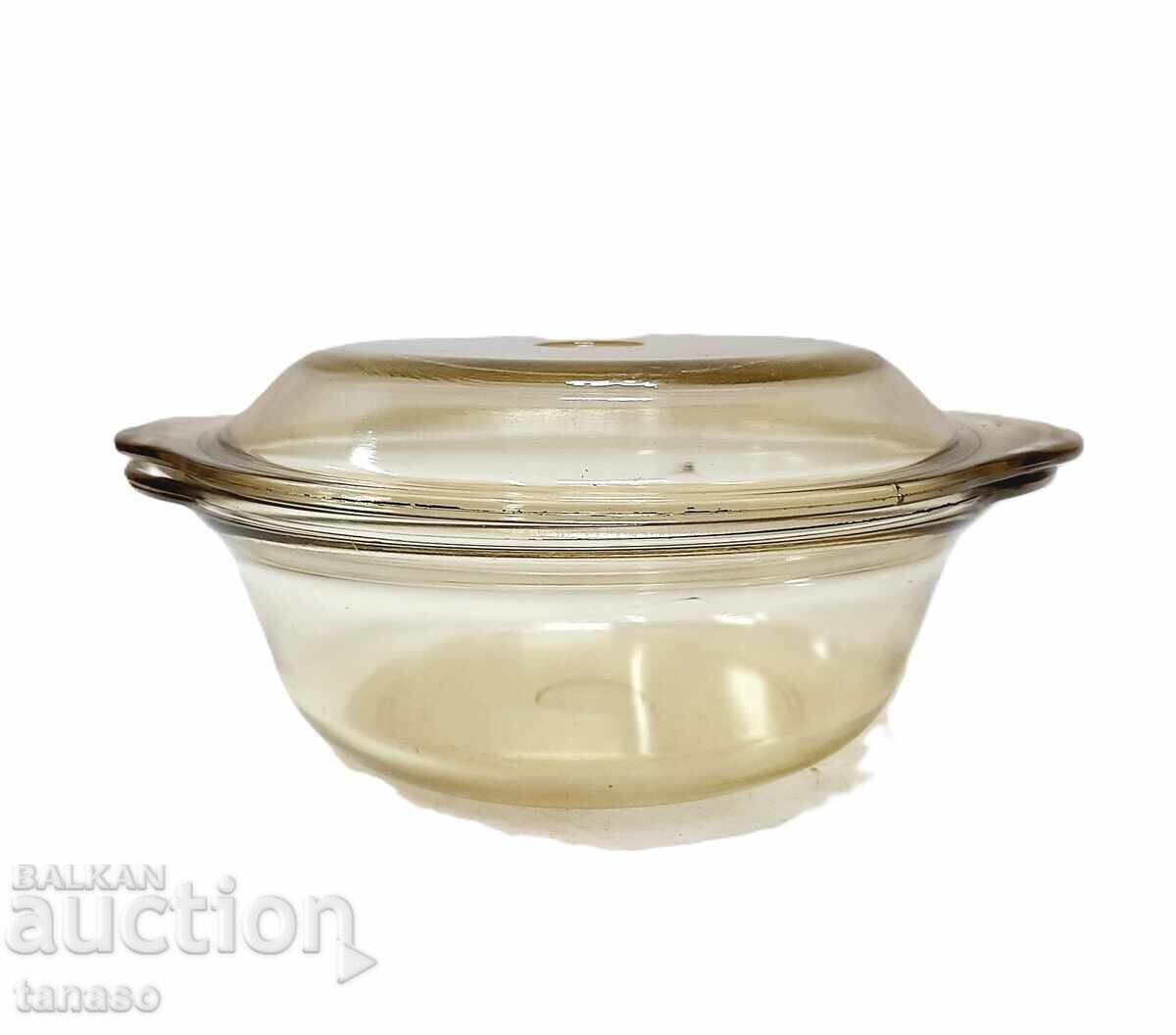 Fireproof glass pot with lid (11.4)