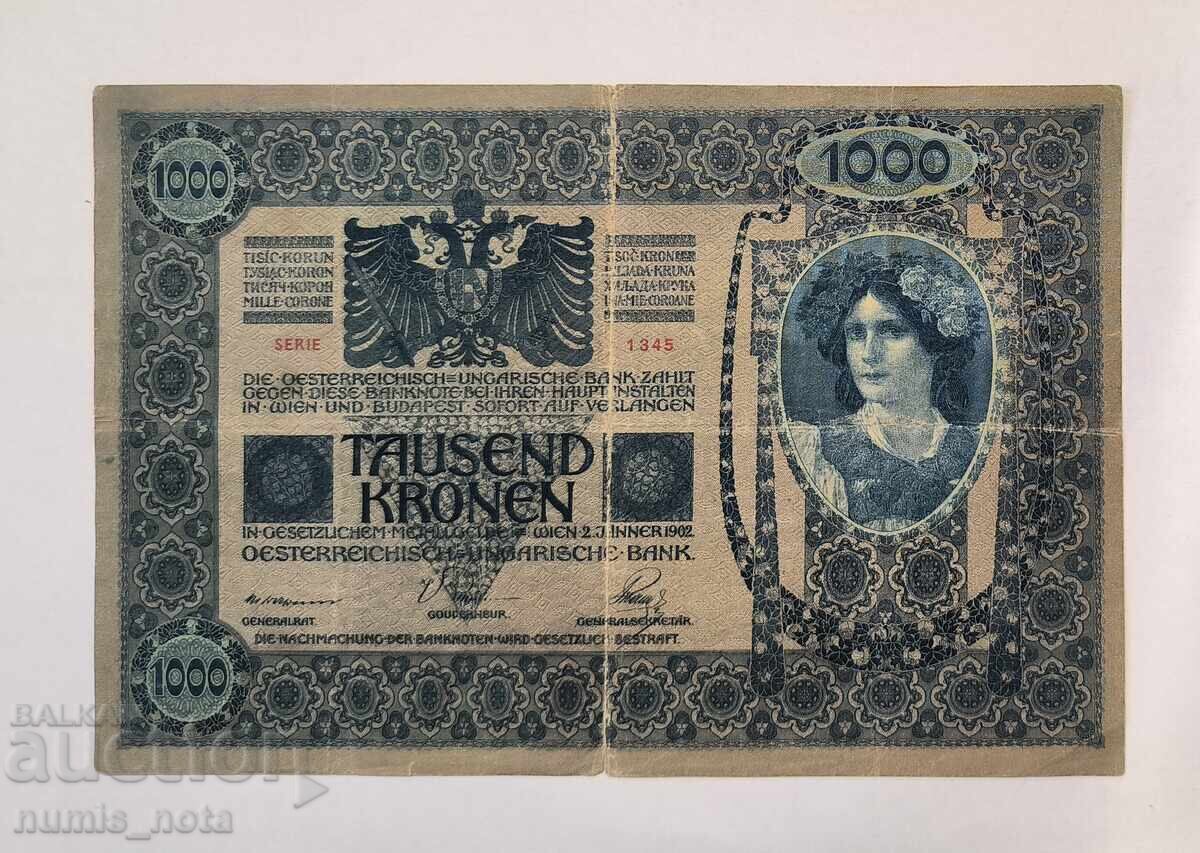 Austria 1000 Kronen 1902 Round Seal with price 160.00 BGN | € 81.81 Austria 1000 Kronen 1902 Round Seal with price 160.00 BGN | € 81.81