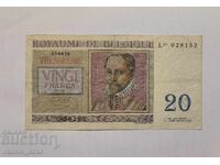 Белгия 20 франка 1956 година