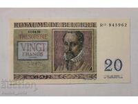 Белгия 20 франка 1956 година