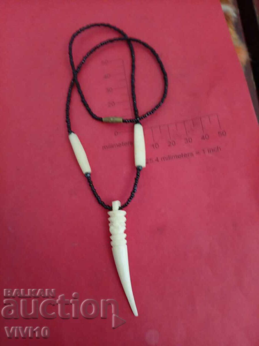 Antique necklace made of bone and beads with price 30.00 BGN | € 15.34 Antique necklace made of bone and beads with price 30.00 BGN | € 15.34