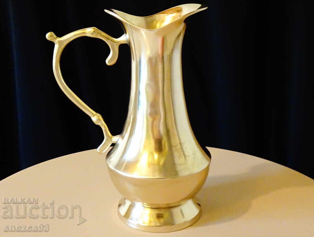 Немска бронзова кана за вино,ракия,барок Немска бронзова кана за вино,ракия,барок