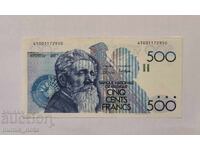 Belgia 500 franci 1982 - 1998 aUNC