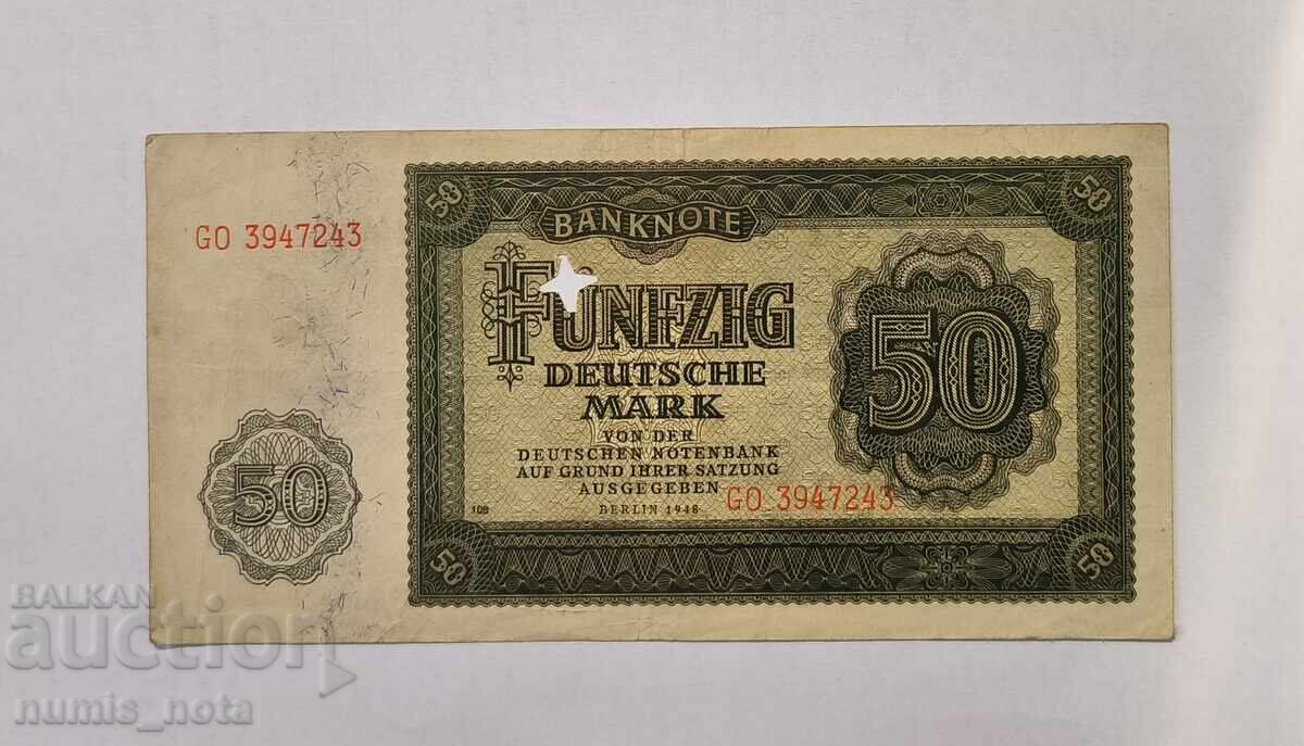 Germania RDG 50 mărci 1948