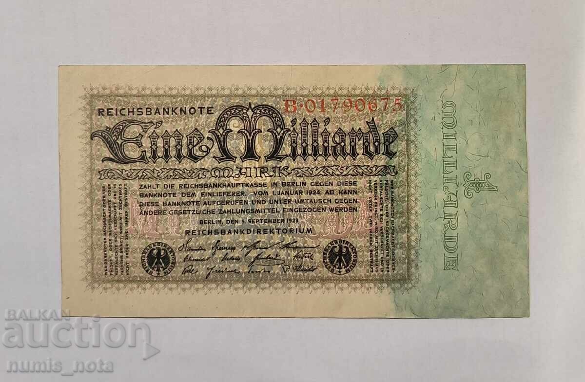 Германия 1 милиард марки 1923 година