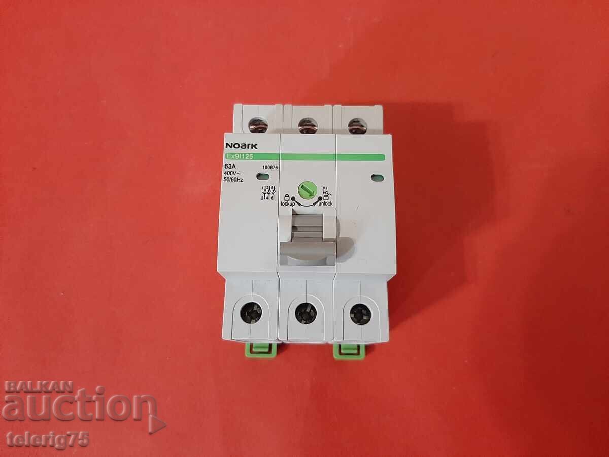 Τριφασικός Διακόπτης Προστασίας NOARC Ex9I125,63A-100876 Τριφασικός Διακόπτης Προστασίας NOARC Ex9I125,63A-100876