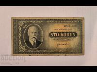 Czechoslovakia 100 Korun 1945