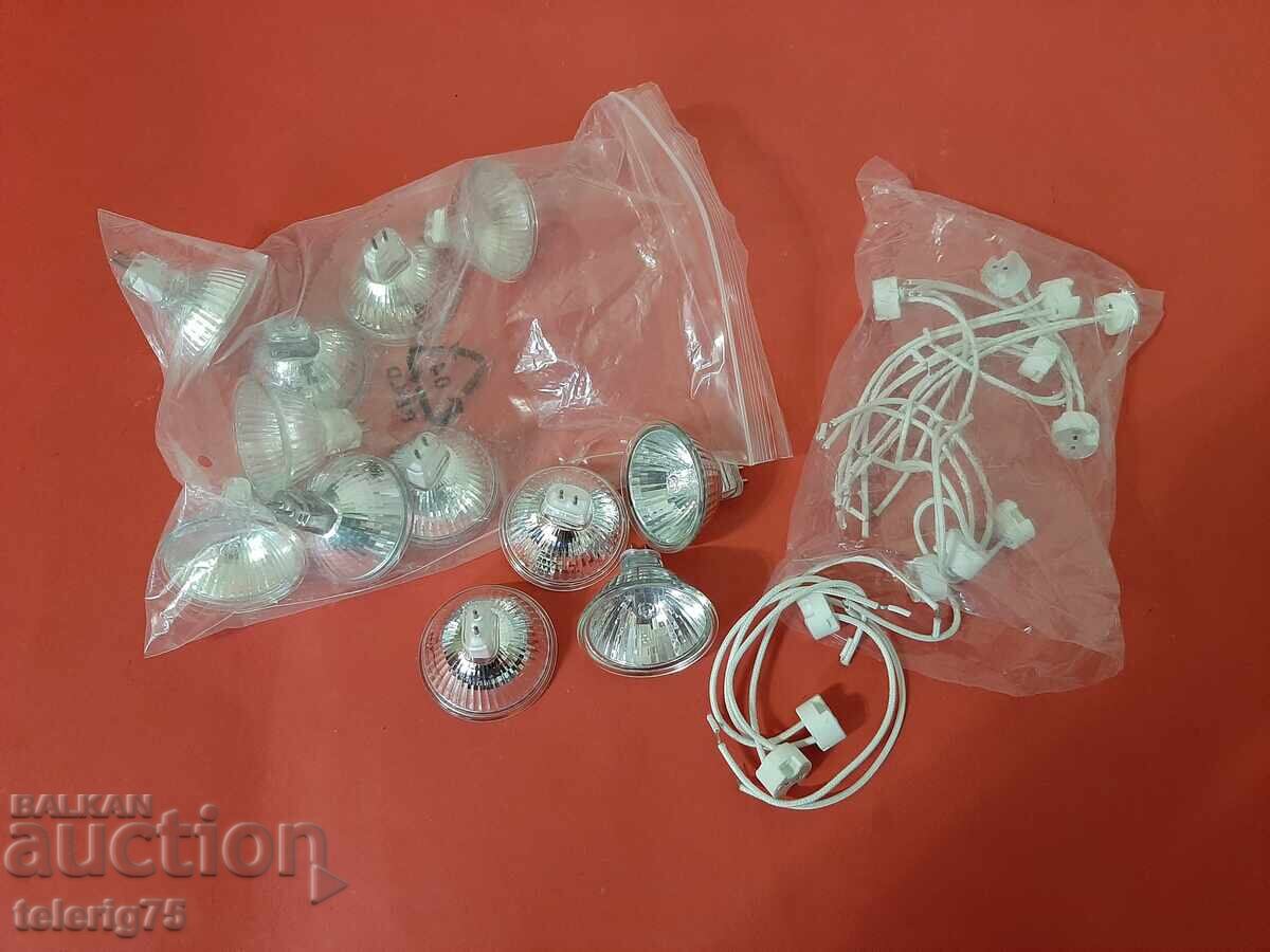 Αλογόνου Λάμπες 12V,20W για Μπάνιο με Φις - 12 τεμάχια