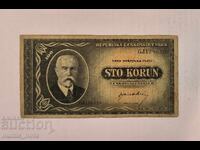 Czechoslovakia 100 Korun 1945