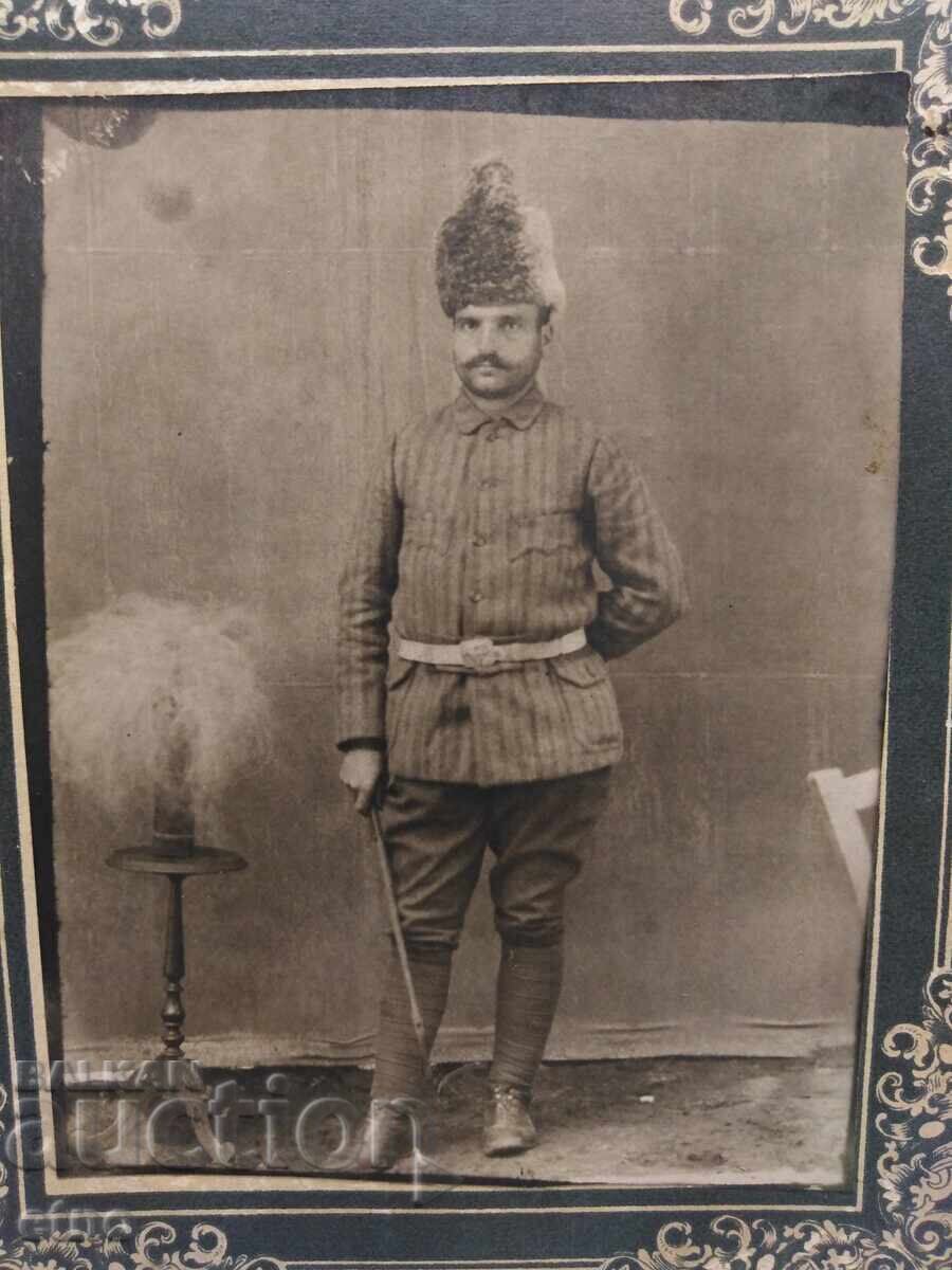 1913 Balkan War Edirne, 2 Cardboard Photos of 1 Person with price 85.00 BGN | € 43.46