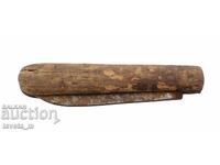 Pocket knife with wooden handle