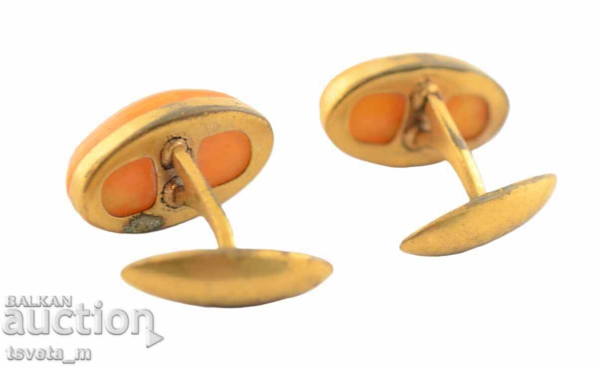 Аукцион Копчета за ръкавели бутонели кехлибар Аукцион Копчета за ръкавели бутонели кехлибар