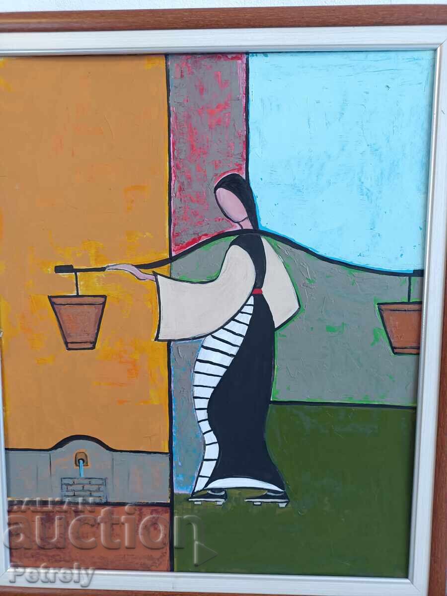 Голяма маслена картина с цена 250.00 лв. | € 127.82 Голяма маслена картина с цена 250.00 лв. | € 127.82