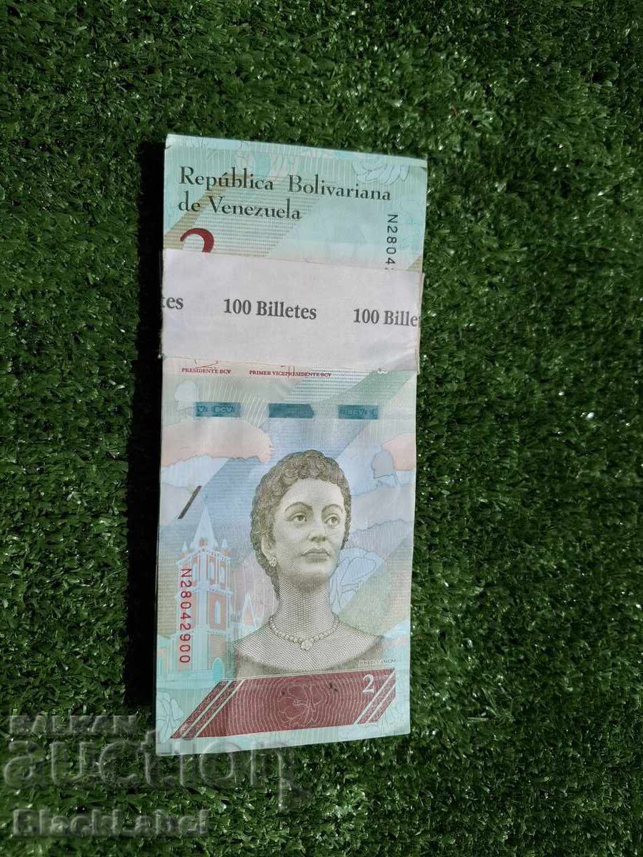 2 Bolivars, pack of 100 pcs 2 Bolivars, pack of 100 pcs