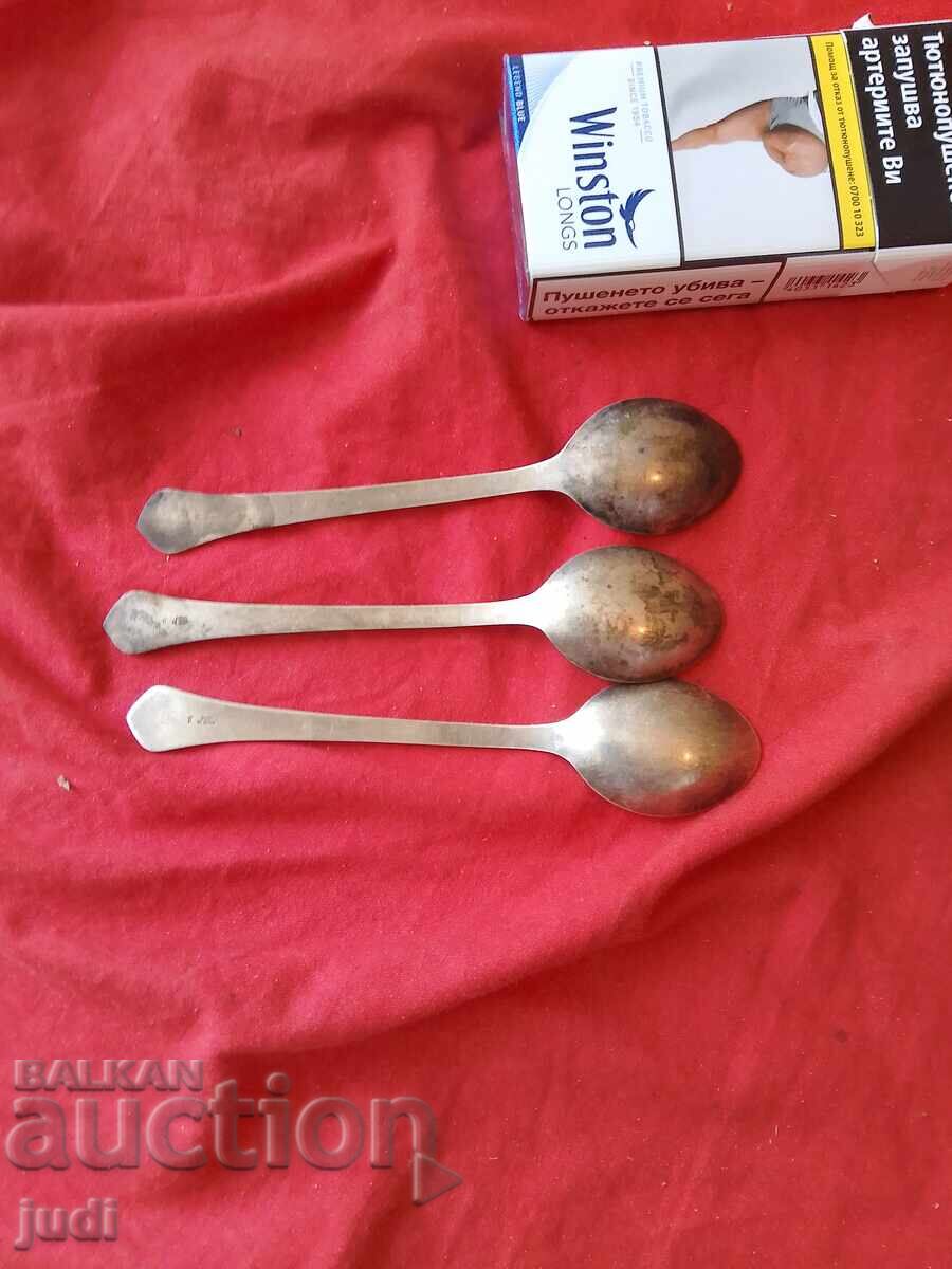 USSR 6 silver-plated spoons with a box - 7