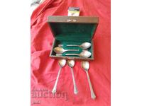 URSS 6 linguri argintate cu cutie