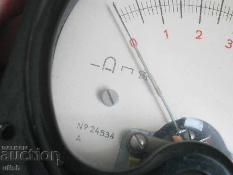 Vechi aparat de tir, voltmetru de laborator din bachelită - 5