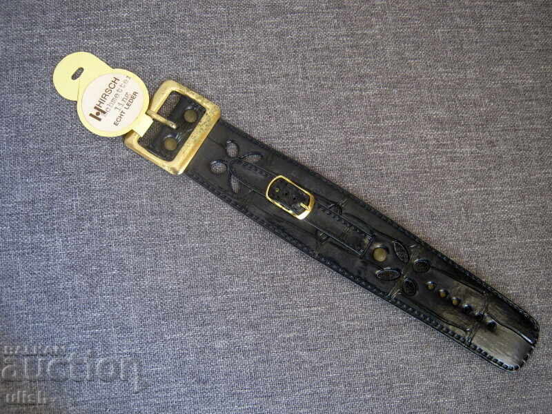 Curea ceas damă Hirsch art deco nouă cu etichetă