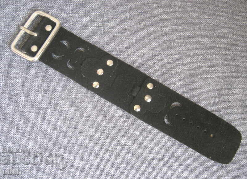 Hirsch напа каишка дамски часовник арт деко нова