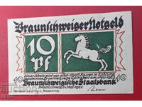 Banknote-Germany-Braunschweig-10 Pfennig 1921