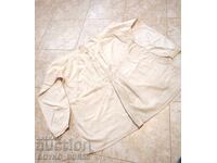 Autentică Cămașă Bărbătească Bulgărească Albă din Pânză de Kenar