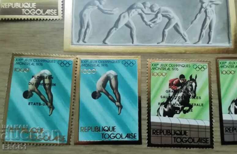 Δημοπρασία Καθαρές σφραγίδες και μπλοκ Ολυμπιακών Αγώνων Μόντρεαλ 1976 από Τόγκο