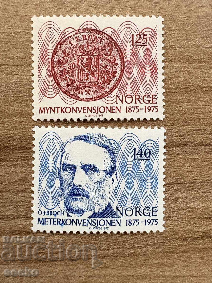 Норвегия - 100 г. от конвенцията за монетите и ...(1975) MNH Норвегия - 100 г. от конвенцията за монетите и ...(1975) MNH