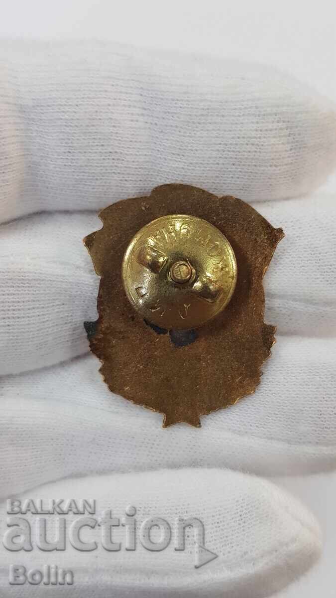 Παράδοση Πρώιμο κομμουνιστικό σήμα, κονκάρδα Διμιτρόβγκραντ 1951