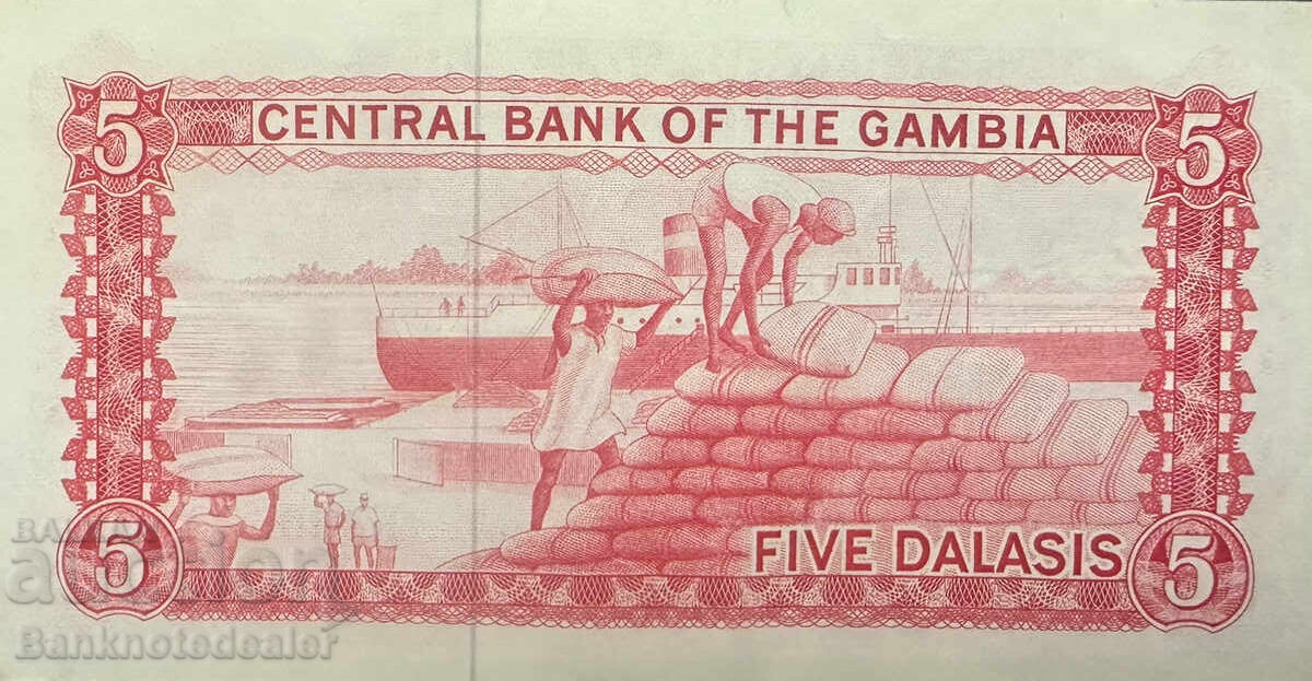 Gambia 5 Dallas 1972-86 Pick 5b Ref 7754 with price 65.00 BGN | € 33.23