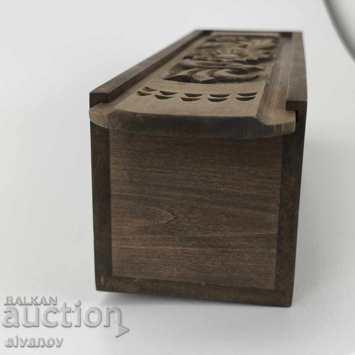 Доставка на Стара дървена дърво резбована кутия за вино #5973 Доставка на Стара дървена дърво резбована кутия за вино #5973