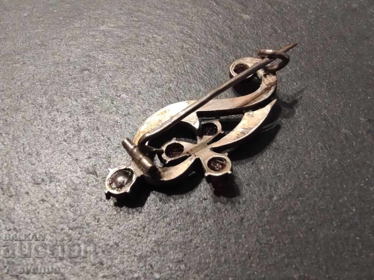 Z Брошка с камък: натурален Гранат, супер красива 3.06.25 - 5