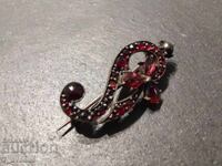 Z Broșă cu piatră: granat natural, super frumoasă 3.06.25