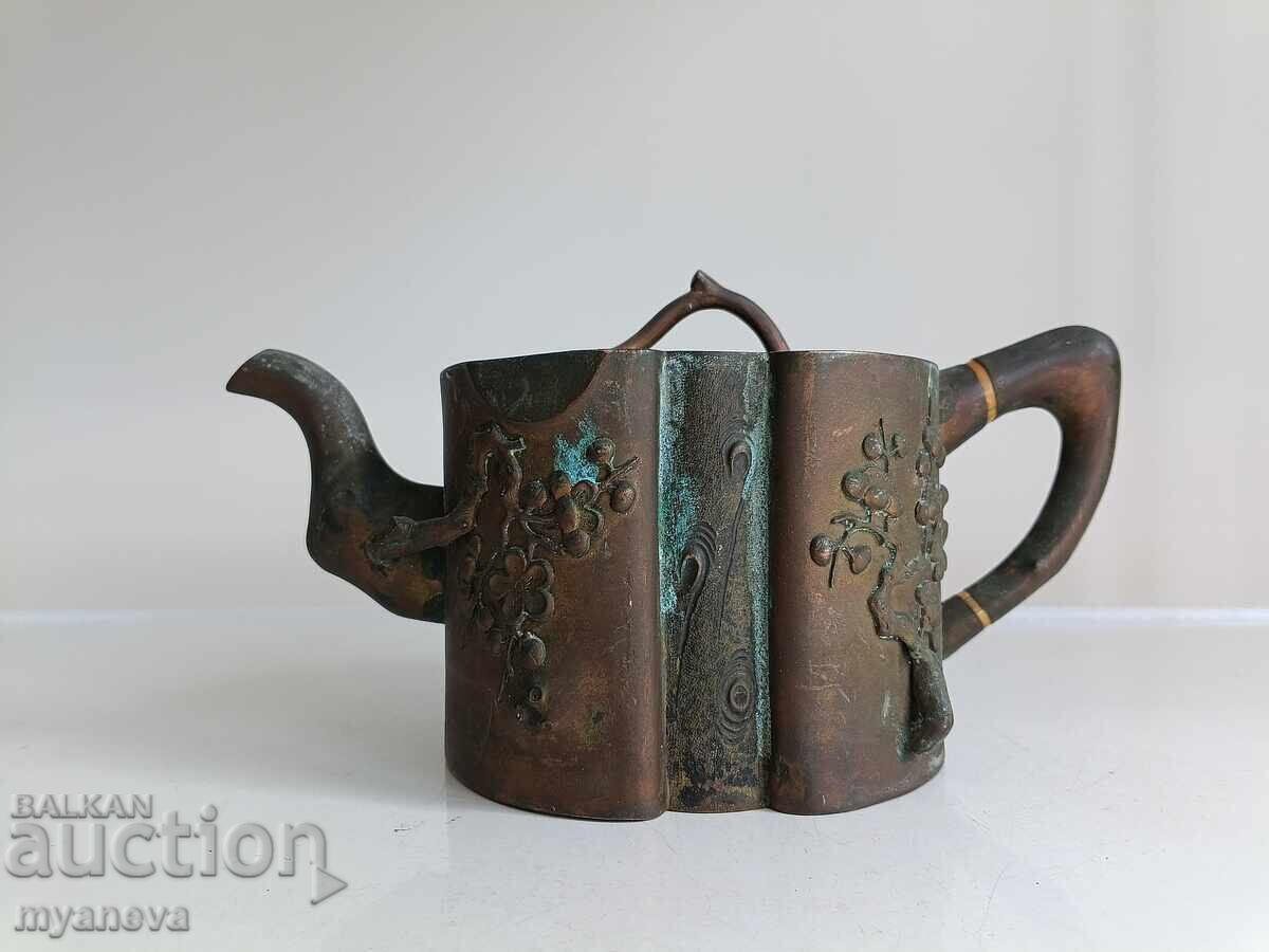 Δημοπρασία Αντίκα, μπρούτζινο, αγγλικό τσαγιέρα, ABC σε στυλ Art Nouveau Δημοπρασία Αντίκα, μπρούτζινο, αγγλικό τσαγιέρα, ABC σε στυλ Art Nouveau