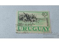 Timbrul poștal URUGUAY Grito de Asencio 40 c. 1961