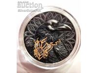 Silver 1 oz Raven 2025 Creatures of Darkness Cameroon