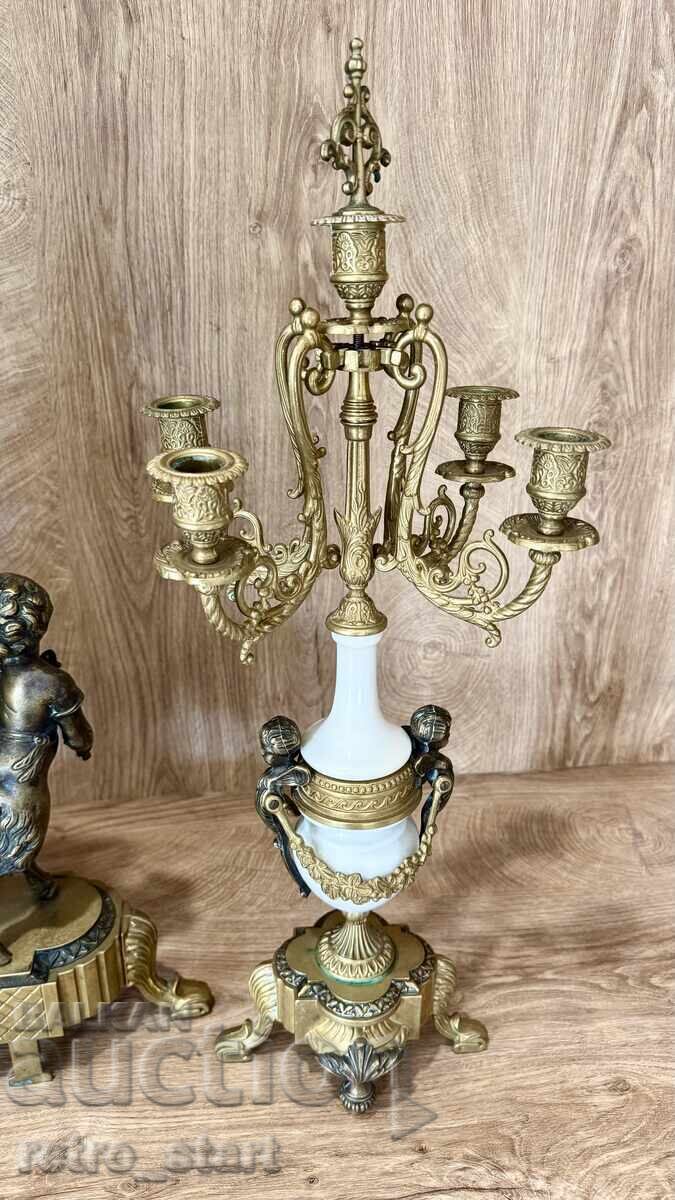 Ρολόι τζακιού, λειτουργεί! Διαβάστε την περιγραφή! - 5 Ρολόι τζακιού, λειτουργεί! Διαβάστε την περιγραφή! - 5