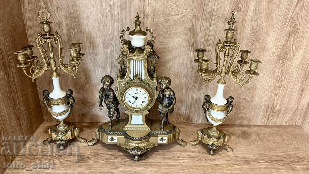 Ρολόι τζακιού, λειτουργεί! Διαβάστε την περιγραφή! - 7 Ρολόι τζακιού, λειτουργεί! Διαβάστε την περιγραφή! - 7