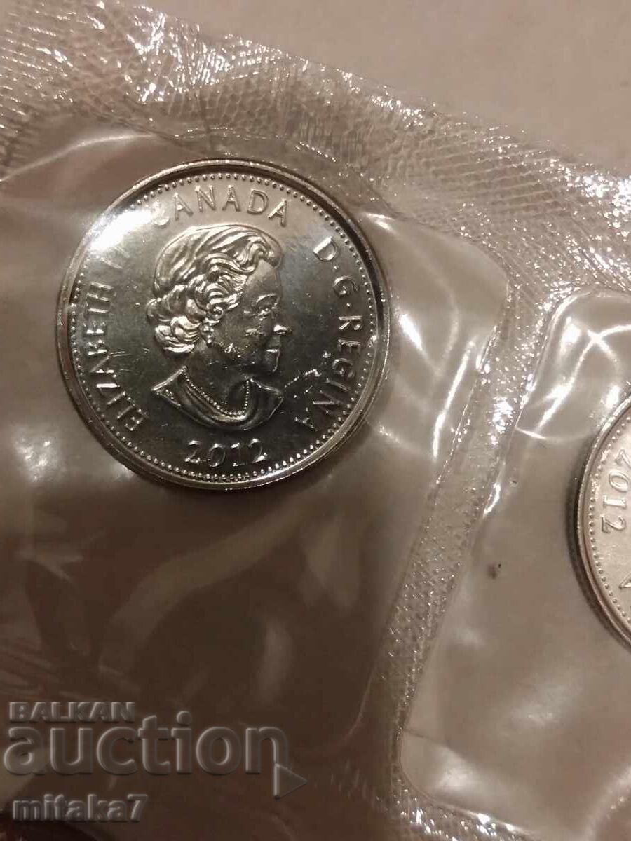 2x25 Cents 2012 Year, Canada with price 5.00 BGN | € 2.56 2x25 Cents 2012 Year, Canada with price 5.00 BGN | € 2.56