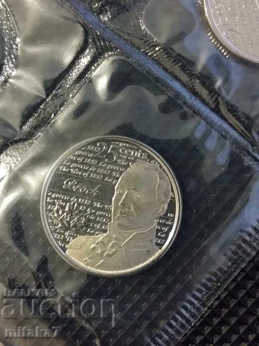 Auction 2x25 Cents 2012 Year, Canada Auction 2x25 Cents 2012 Year, Canada