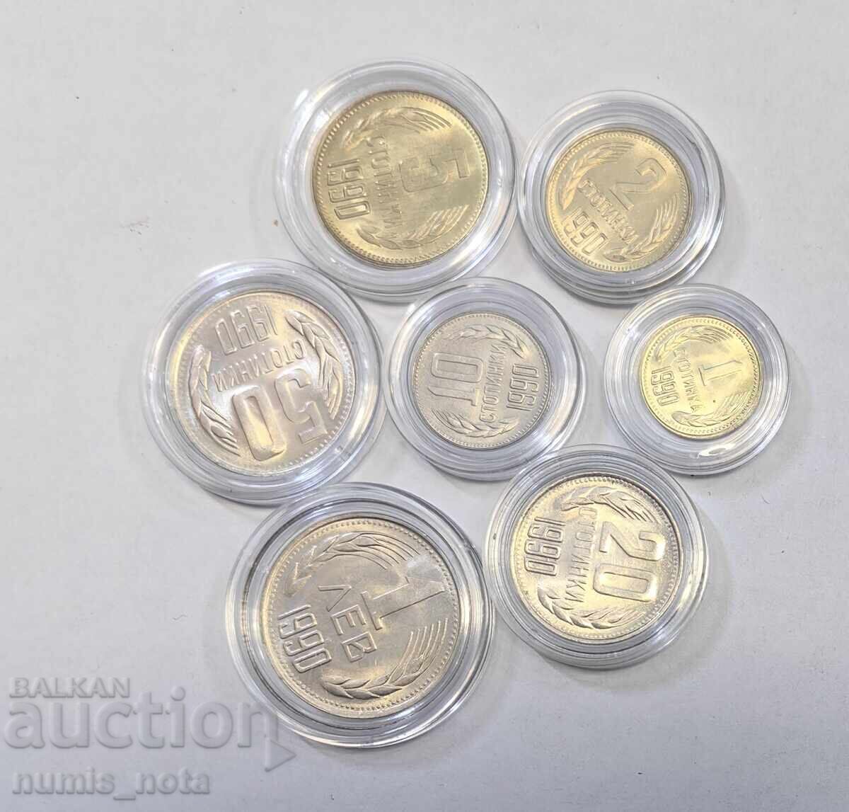 Pŭlna seriya moneti 1990 godina Pŭlna seriya moneti 1990 godina