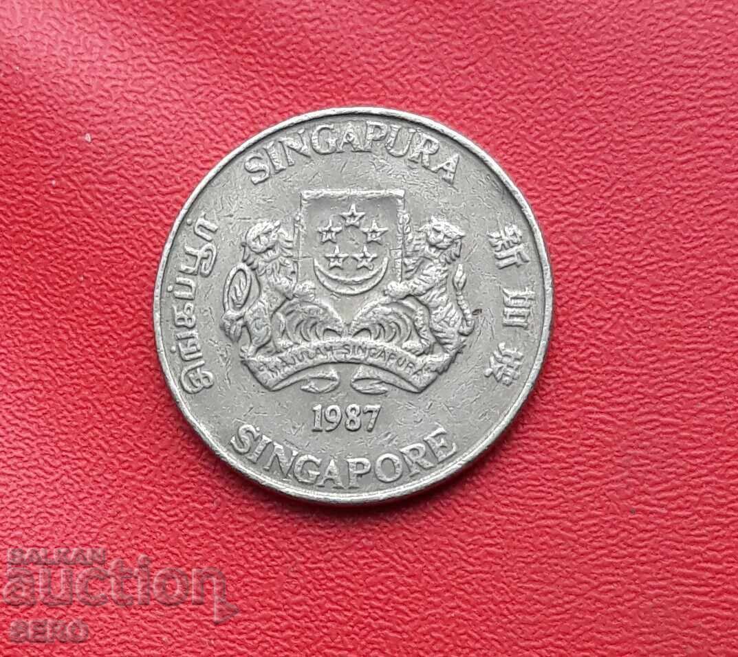 Singapore-20 cents 1987 with price 0.30 BGN | € 0.15