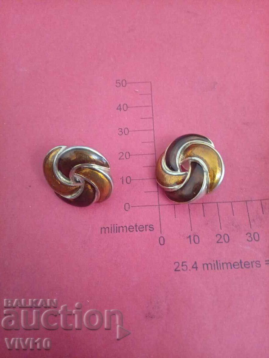 Antique enamel earrings