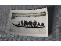 1942 Military Photo Soldiers Uniform on Boat