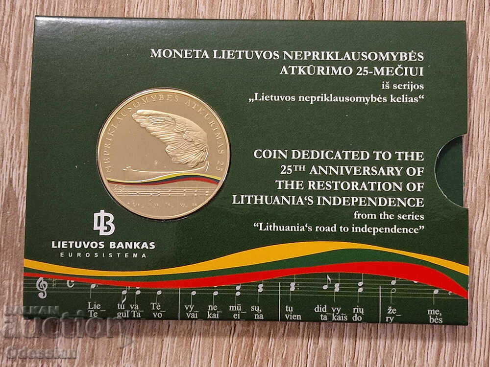 Λιθουανία • 5 ευρώ • Ανεξαρτησία της Λιθουανίας • 2015