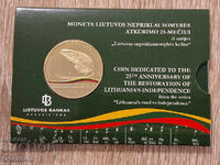 Λιθουανία • 5 ευρώ • Ανεξαρτησία της Λιθουανίας • 2015