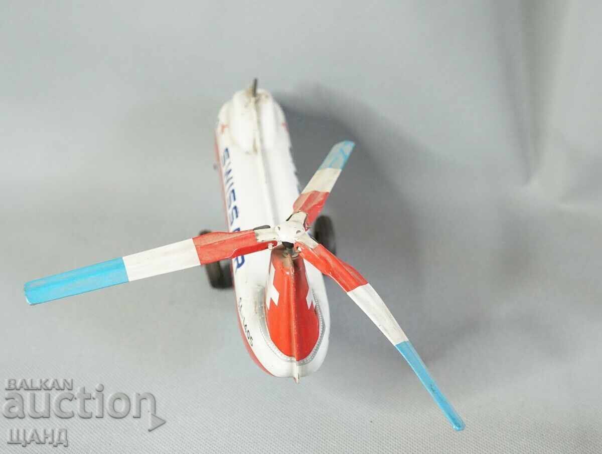 Delivery of Old Rare Metal Toy Helicopter Model Delivery of Old Rare Metal Toy Helicopter Model