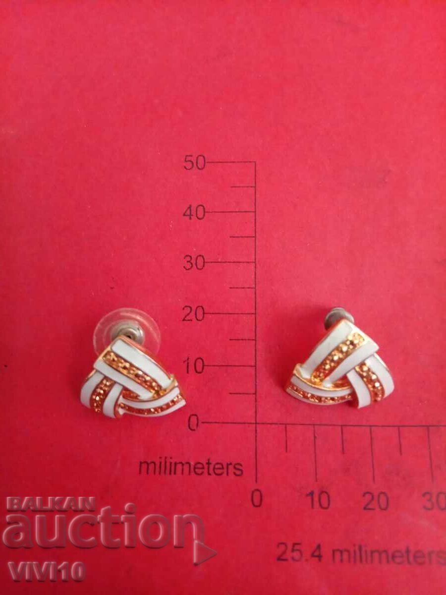 Antique enamel earrings