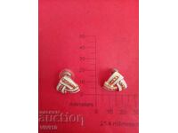 Старинни обеци с емаил