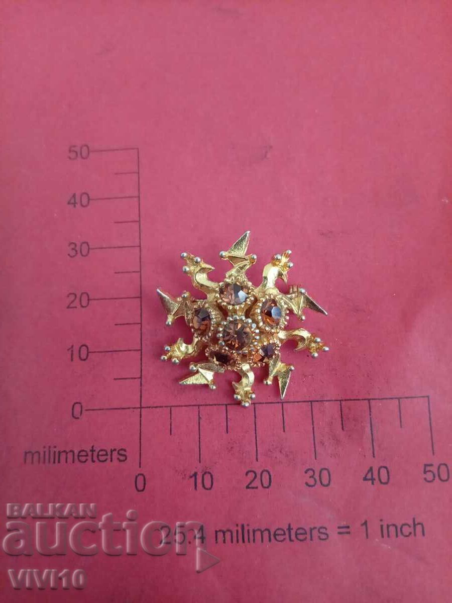 Αντίκα καρφίτσα με πέτρες